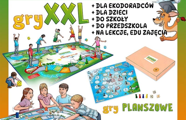 EKO GRY XXL dla dzieci OZE - czyste powietrze, energia, woda - ekologiczne gry