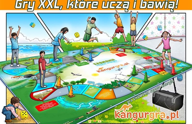 EKO GRY XXL dla dzieci OZE - czyste powietrze, energia, woda - ekologiczne gry
