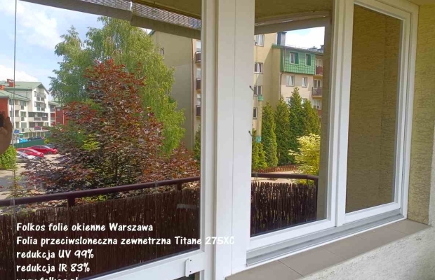 Folie przeciwsłoneczne zewnętrzne Warszawa - Folie z usługą przyciemniania szyb -Folkos folie okienne