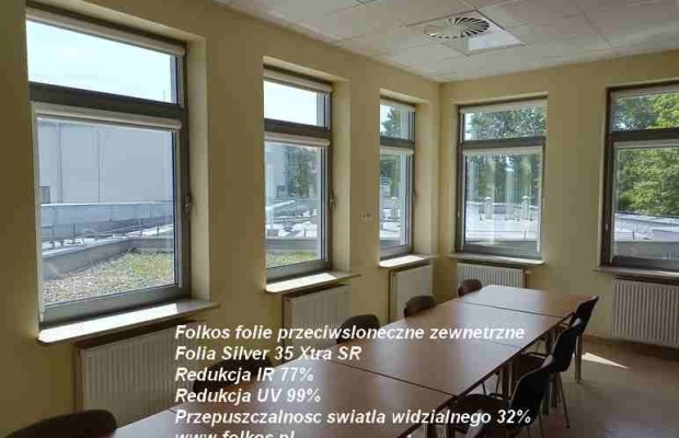 Folia przeciwsłoneczna zewnetrzna Silver 35 Xtra SR - redukcja IR 77%, redukcja UV 99%- przyciemnianie szyb Warszawa
