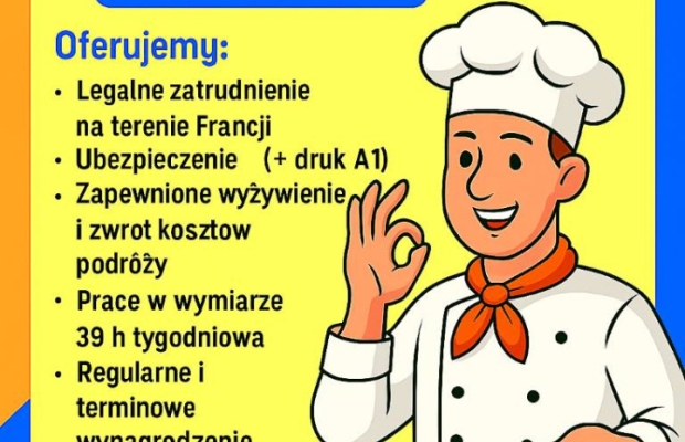 Kucharz praca we Francji