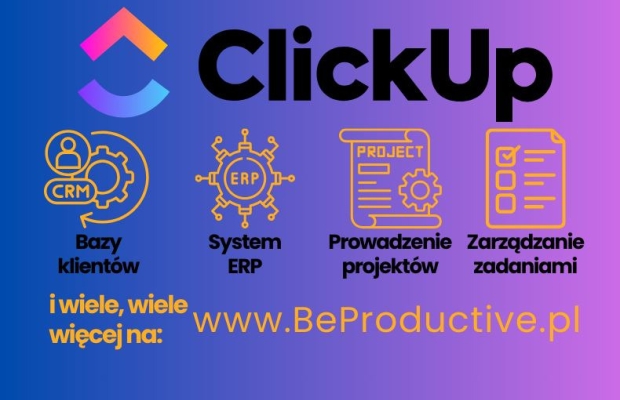 Nowoczesne wdrożenie ClickUp - CRM i projekty