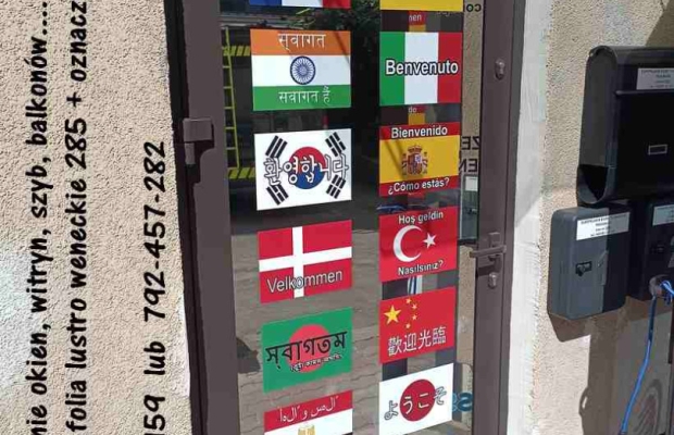 Folie okienne matowe białe, szare, mleczne, mrożone, mrożone niebieskie, mrożone złote...Folkos folie z usługą oklejania