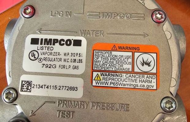 Parownik reduktor gazu LPG Linde oryginał części zamienne wózki widłowe