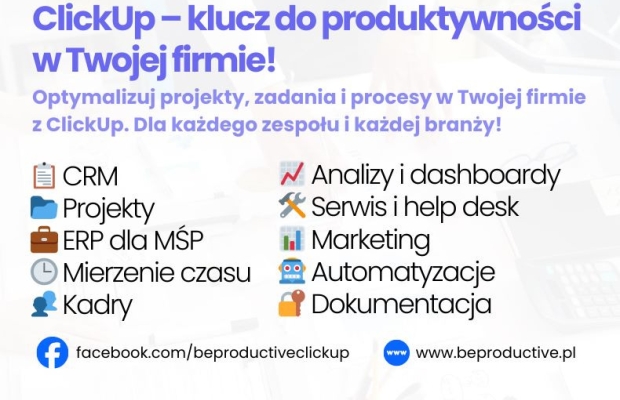 Konsultant ClickUp wdrożenie CRM i zarządzanie projektami