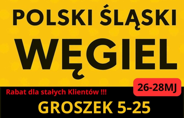 PROMOCJA POLSKI ŚLASKI WĘGIEL - GROSZEK - DARMOWA DOSTAWA