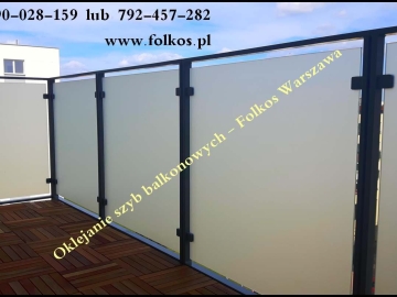 Oklejamy balkony Białołęka - Płużnicka, Mehoffera, Odkryta, Modlińska, Jagiellońska, Ceramiczna ...-Folia na BALKON