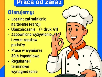 Kucharz praca we Francji