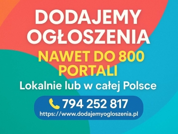 Reklama w internecie - lokalna lub ogólnopolska, nawet na 800 portalach