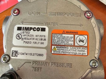 Parownik reduktor gazu LPG Linde oryginał części zamienne wózki widłowe