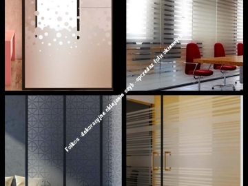 Folie matowe, folie dekoracyjne, lustro weneckie ...Folkos folie okienne Warszawa - Usługa okejania szyb Warszawa