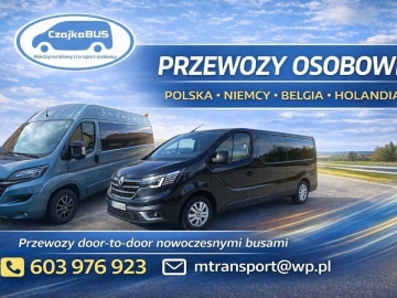 Przejazdy busem do Niemiec, Holandii, Belgii. Przeprowadzki