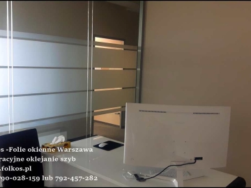 Oklejamy biura Warszawa - folie matowe i dekoracyjne Warszawa -Folie OPEN SPACE Warszawa OKLEJAMY biura