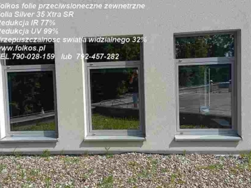 Folia Chrome 285 XC, Chrome 270 XC, Silver 20 Xtra SR, Silver 35 Xtra SR- folie przeciwsłoneczne zewnetrzne z montażem