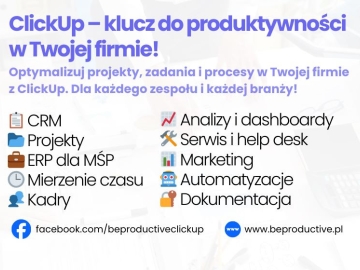 Konsultant ClickUp wdrożenie CRM i zarządzanie projektami